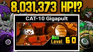 The HIGHEST HP Unit in The Battle Cats (Gigapult Montage)