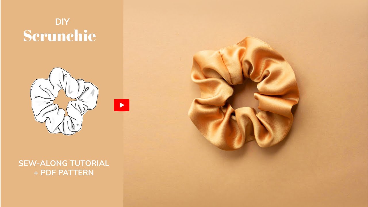 Adele Scrunchie | DIY Satin Hair Tie | Beginner-Friendly Sewing Tutorial