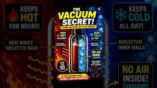 How Vacuum Bottles Keep Drinks Hot for HOURS 🔥 #facts #bottle