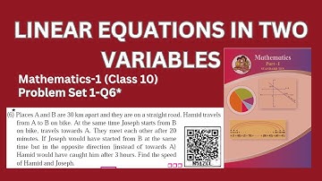 Linear Equations in Two Variables | Class 10 | Problem Set 1 Q6*