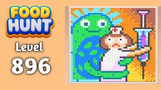 Food Hunt Pixel puzzle level 896 walkthrough solution gameplay 