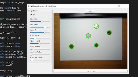 Hough Circles Transform  | Python | OpenCV | PyQT |