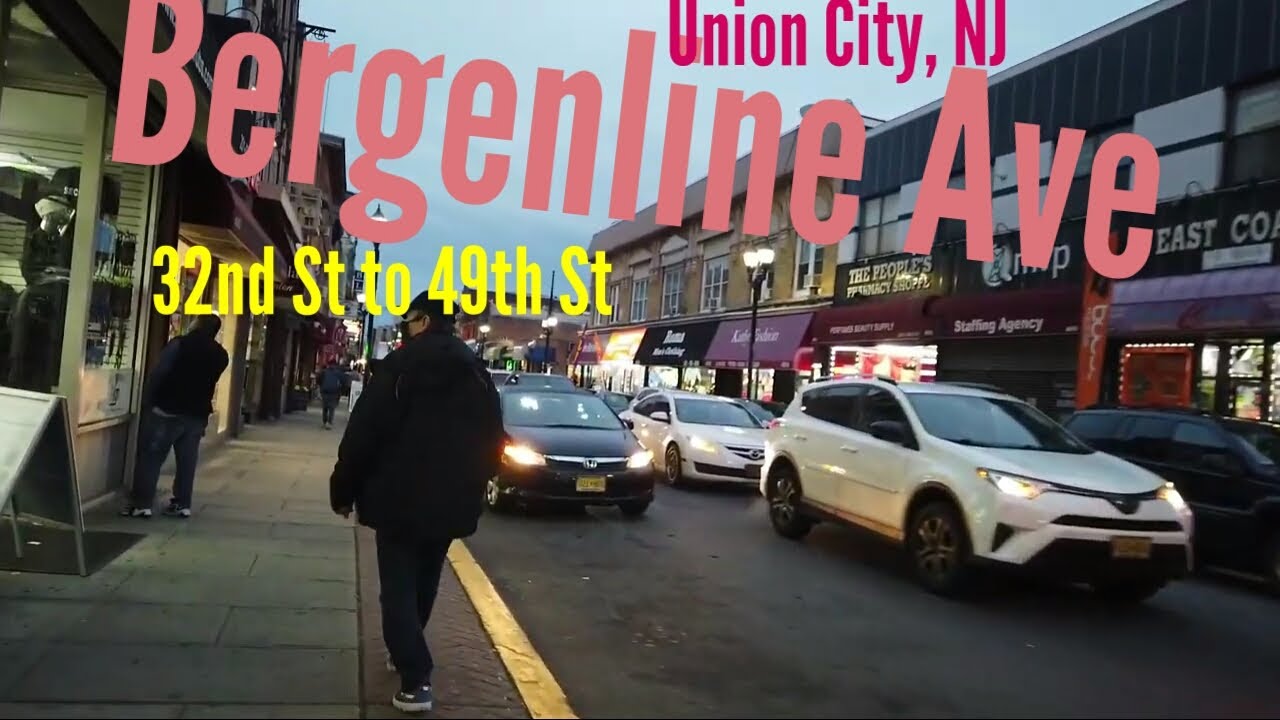 Walking on Bergenline Avenue from 32nd St. to 49th St. Union City