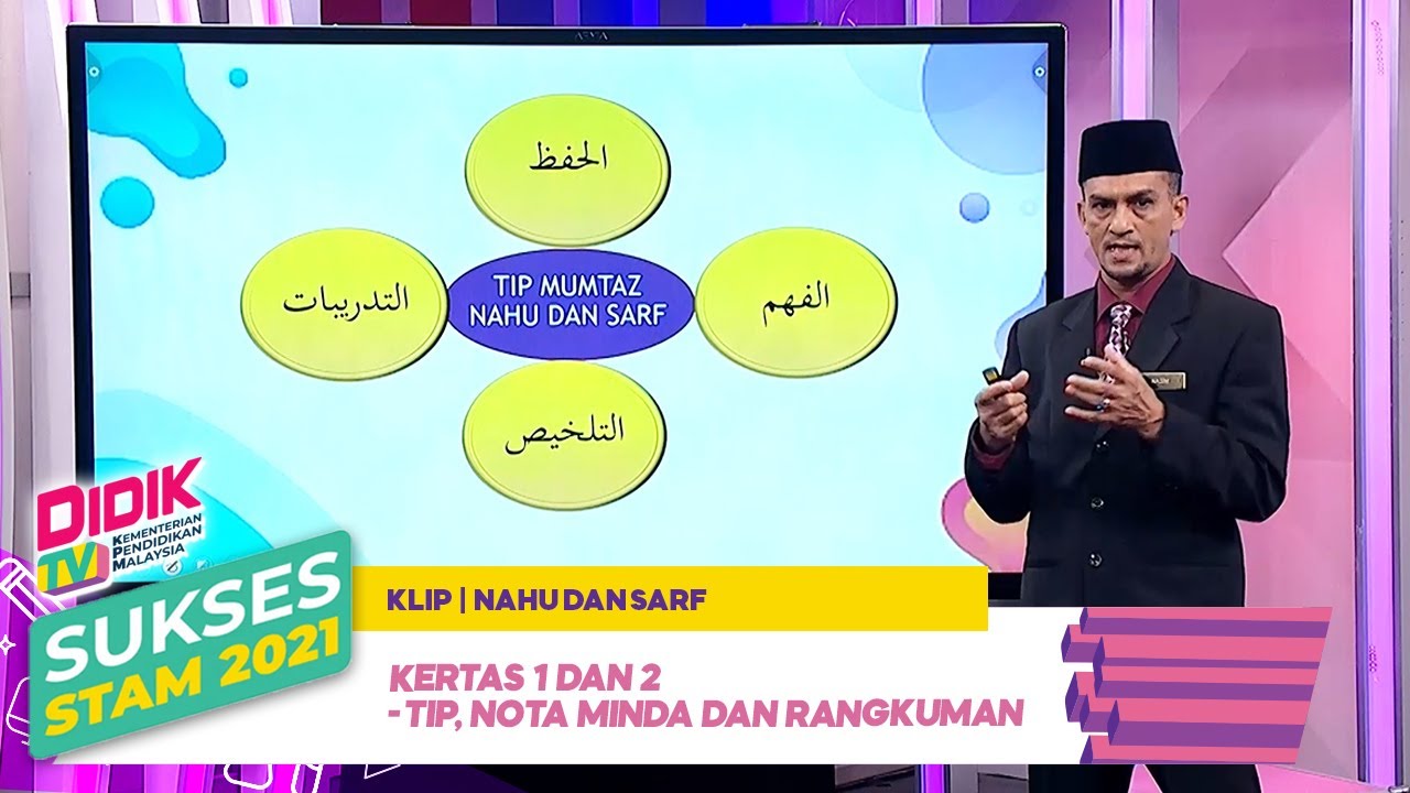 Sukses STAM (2021) - Klip | Nahu Dan Sarf: Kertas 1 Dan 2 - Tip, Nota Minda Dan Rangkuman