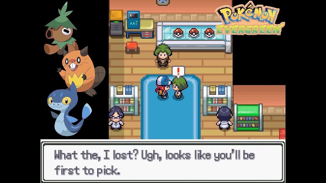 Choosing my starter Pokémon in the new Pokémon Evergreen Demo! - YouTube