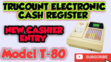 HOW TO CREATE A NEW OR EDIT CASHIER TRUCOUNT ELECTRONIC CASH REGISTER T 90 Billing Machine