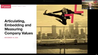 Articulating, Embedding and Measuring Company Values