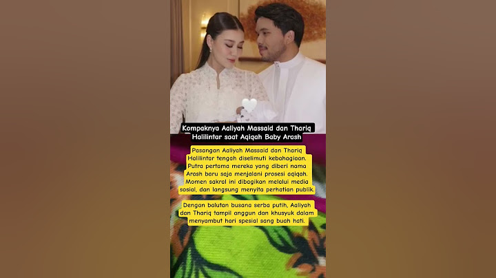 Aaliyah massaid dan Thariq halilintar kompak saat aqiqah baby Arash #shorts #thariqaaliyah #heboh