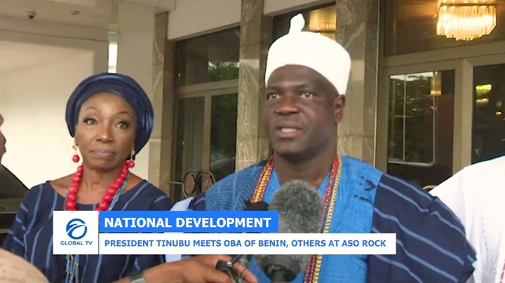 PRESIDENT TINUBU MEETS OBA OF BENIN, OLUGBON OF ORILE-IGBON AT ASO ROCK