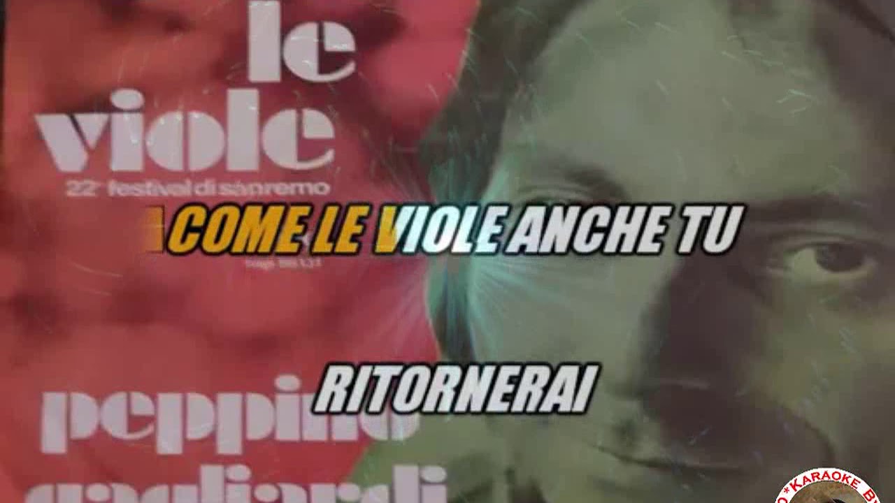 Peppino Gagliardi   Come le viole KARAOKE FAIR USE