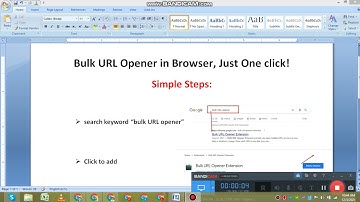 Bulk URL Open 1 Click