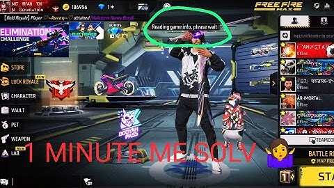 reading game info please wait free fire problem solve 😇😇