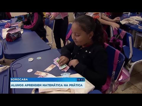 Escola simula supermercado para ensinar matemática e o sistema monetário aos alunos