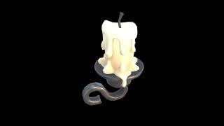 Low Poly Stylized Wall Candle Holder - PBR | Low Poly Game Ready Asset