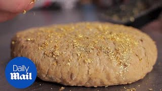 Take a look at the world's most expensive bread made of GOLD - Daily Mail