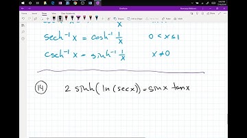 Nemanja Nikitovic Live Stream (Calculus2  7.3 Hyperbolic Functions)
