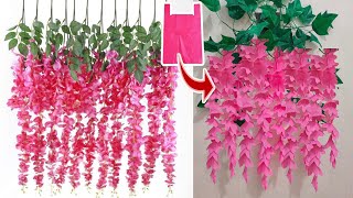 DIY Cara Membuat Bunga Wisteria dari Plastik Kresek | Wisteria Flower From Plastic Bag