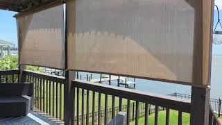 Coolaroo Outdoor Roller Shade Replacement Parts Universal Blind Brackets & End Caps for Shade