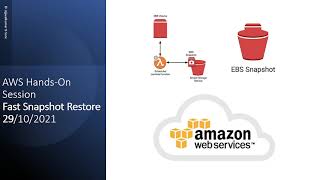AWS Hands On Session | Fast Snapshot Restore