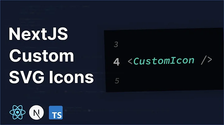 Ajouter des icônes SVG personnalisées dans NextJS - Tutoriel