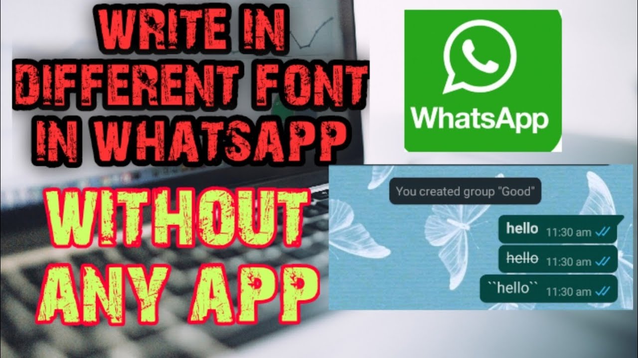 How To Write In Different Font In Whatsapp Without Any App whatsaap 