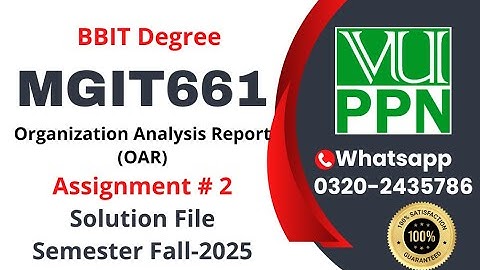 mgit661 final project - i Assignment 2 Solution fall 2025 #mgit661 #mgit661 #project