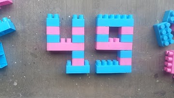 Satisfying diy number forty nine / ASMR Building blocks lego