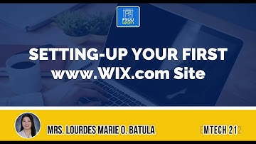 SETTING UP YOUR FIRST WEBSITE   WIX com Site