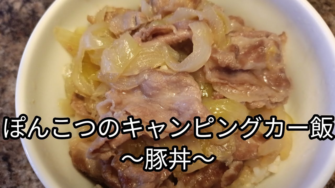 ぽんこつのキャンピングカー飯〜豚丼〜