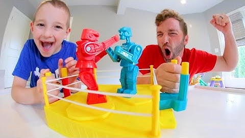 Father & Son EPIC BATTLE ROBOTS! / Rock-Em Sock-Em !