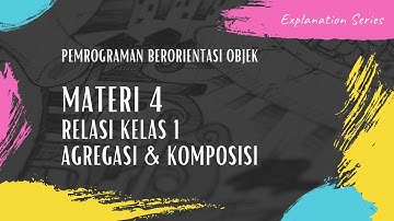 OOP 4 - Relasi Kelas I : Agregasi dan Komposisi (Aggregation and Composition) #OOP #PBO