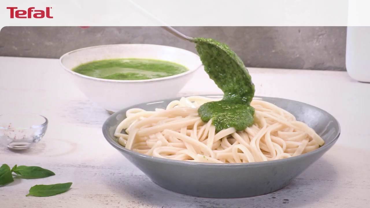 Tefal Quickchef Staafmixer Pesto maken YouTube
