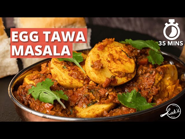 Egg Tawa Masala Recipe | Anda Masala | Egg Curry Recipes | Cookd