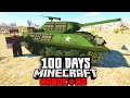 I Survived 100 Days in a Tank in a Zombie Apocalypse in Hardcore Minecraft