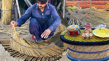 Marvellous Handmade Bamboo Stick Table Making | Magical Weaving Process of Adorable Bamboo Table