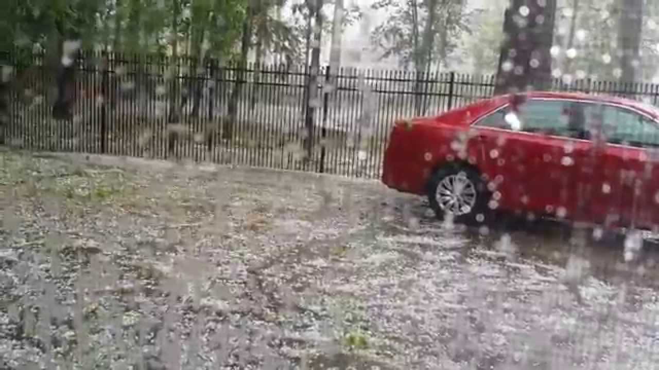 Largest amount of hail in Atlanta GA ever YouTube