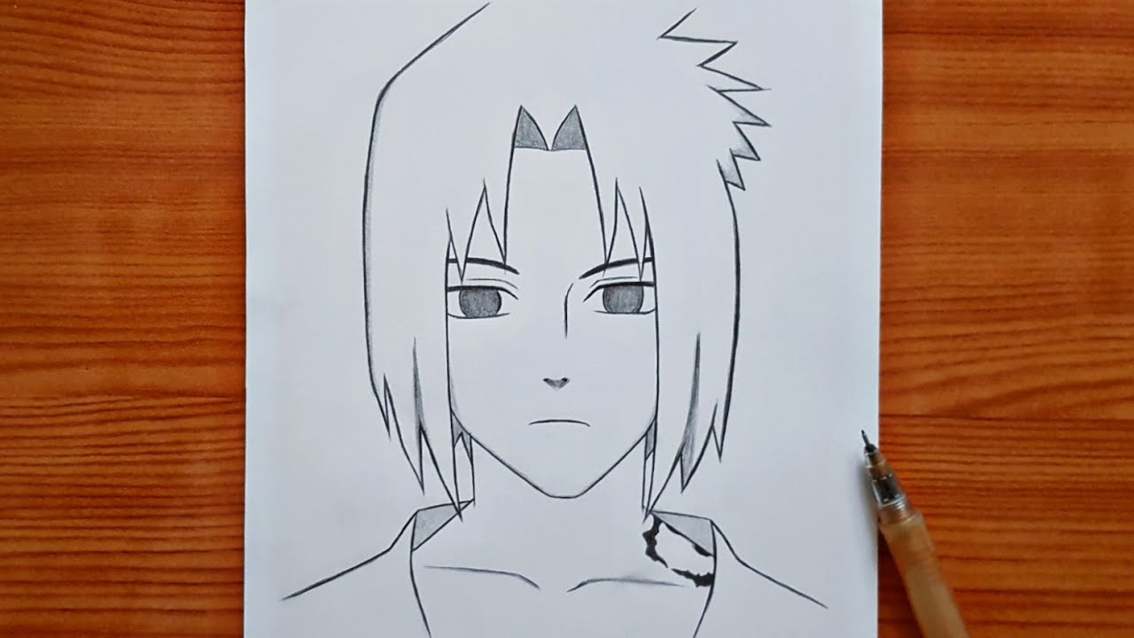 8 Easy Step to Draw Sasuke Uchiha For Beginners  Naruto drawings easy, Drawing  tutorial, Easy drawings