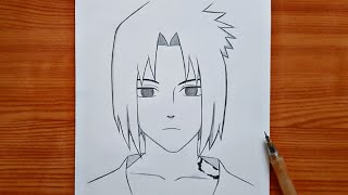 How To Draw Sasuke Uchiha step by step | Sasuke Easy anime drawing | How to draw for beginners