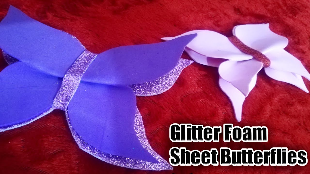 DIY Crafts: How To Make Paper Butterflies (Very Easy) | Glitter & Foam ...