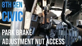 Hand E-Brake Park Cable Adjustment Setup | 06-11 Civic | Replace & Adjust | BEST! How-To