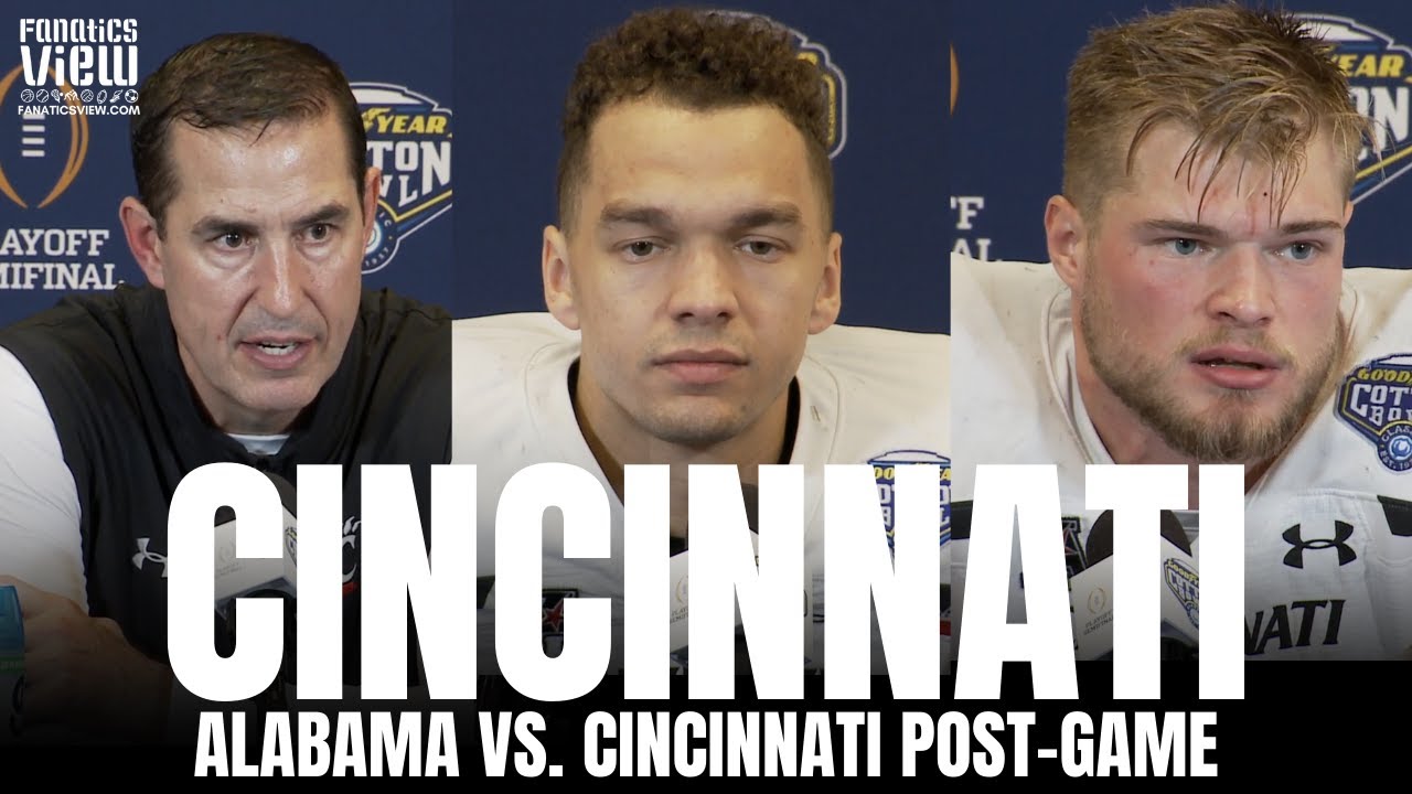 Luke Fickell & Cincinnati Bearcats React to Losing Cotton Bowl vs. Alabama, Cincinnati's Season