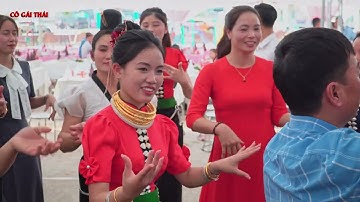 NHẠC MÚA LÀO HAY HAY - CÁC CÔ GÁI THÁI MÚA LÀO CỰC ĐẸP TRONG LỄ THÀNH HÔN DƯƠNG & DUYÊN TẠI SỐP CỘP