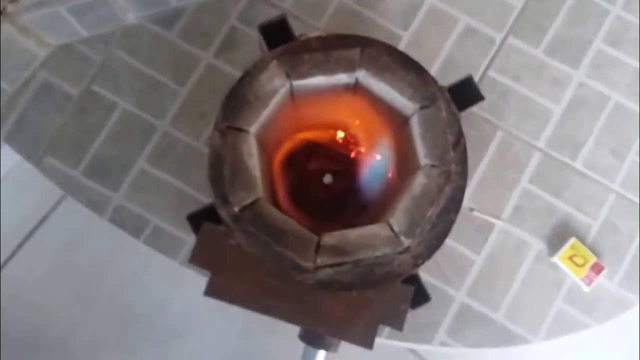 Melting bronze at home (inexpensive furnace) Part 01 YouTube