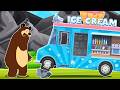 Ice Cream Truck Has a Flat Tire - 🔧🐻 The Bear Auto Repair | Garage Vehicles