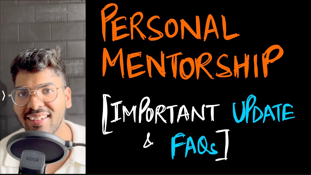 PERSONAL MENTORSHIP PROGRAM NEET 2025 important update! - YouTube