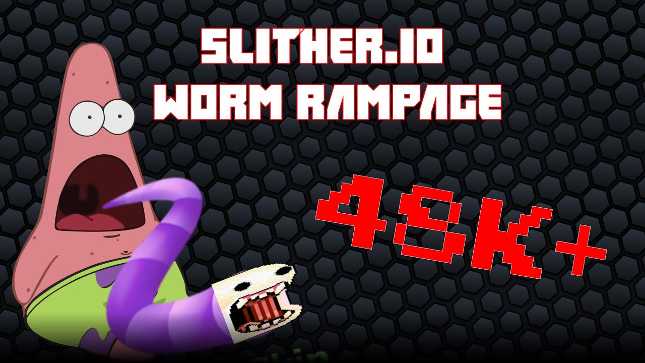 Slither io | 48K+ WORM RAMPAGE - YouTube