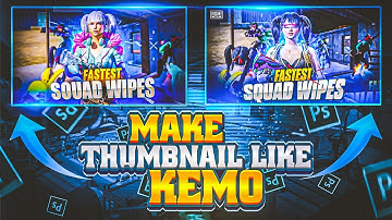 Make new thumbnail like KemO |😱Thumbnail like KemO| bgmi thumbnail pack kemo thambnailtutorial