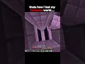 That how i lost my hardcore world #minecraft