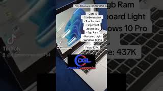 *Hp Elitebook X360 1030 G2*- Core i5- 7th Generation - Touchscreen- Fingerprint- 256gb SSD- 8gb Ram