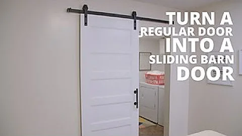 DIY Sliding Barn Door on a Budget | HGTV - DayDayNews
